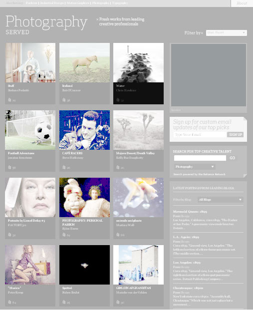 Photography Served Website